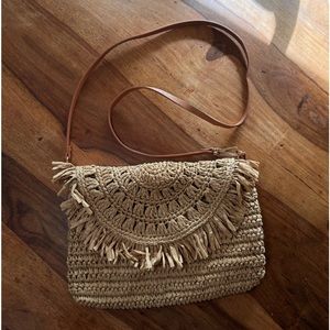 H&M Crossbody Straw Bag
